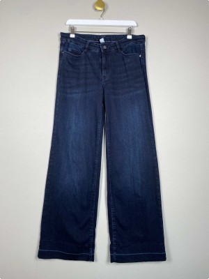 Dream Jeans by Mac str. 40 <br/> blå jeans med pyntesøm