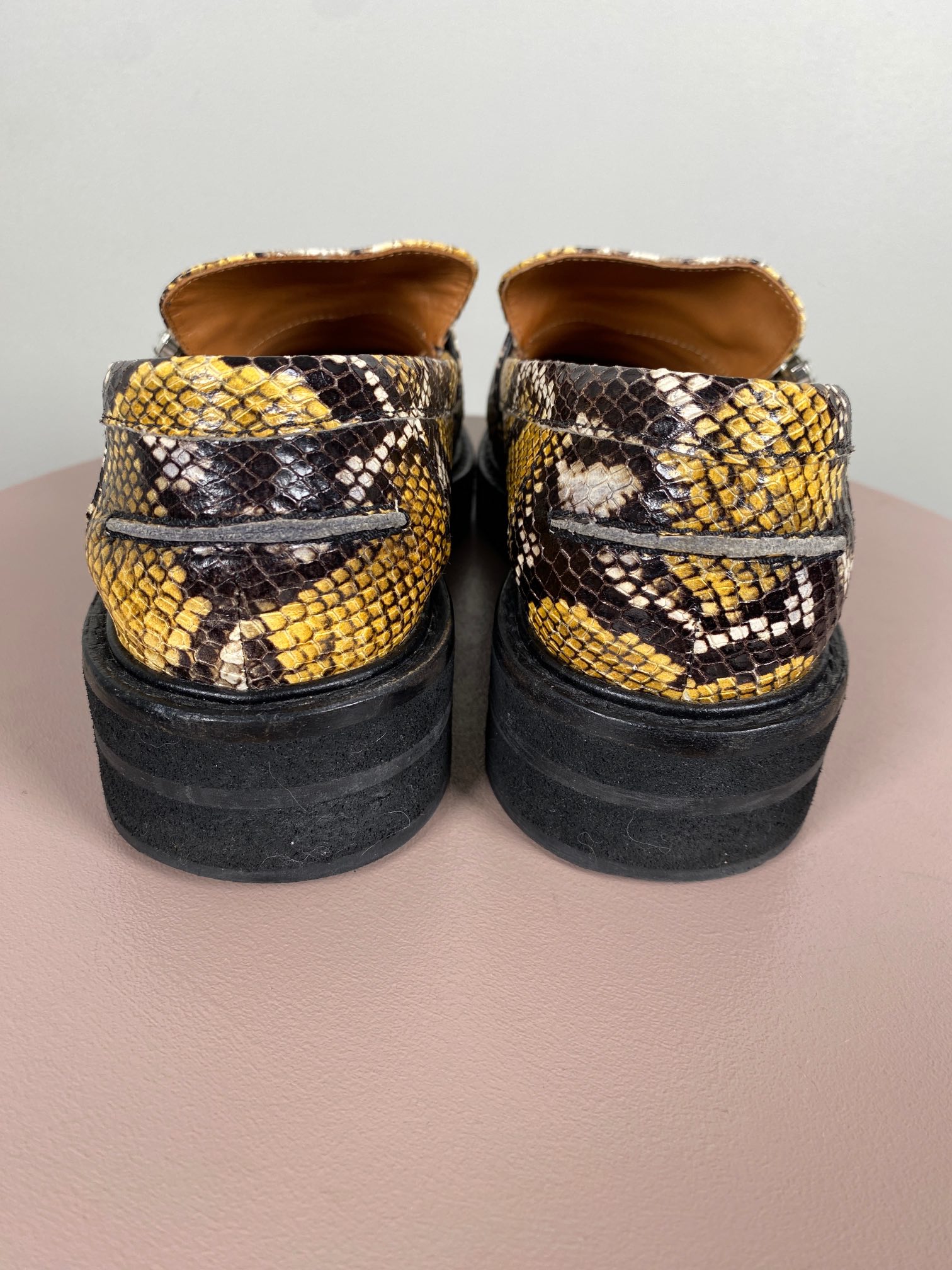 BilliBi str. 40 <br/> Piton loafers med spænde med similisten (incl. box) - Billede 5