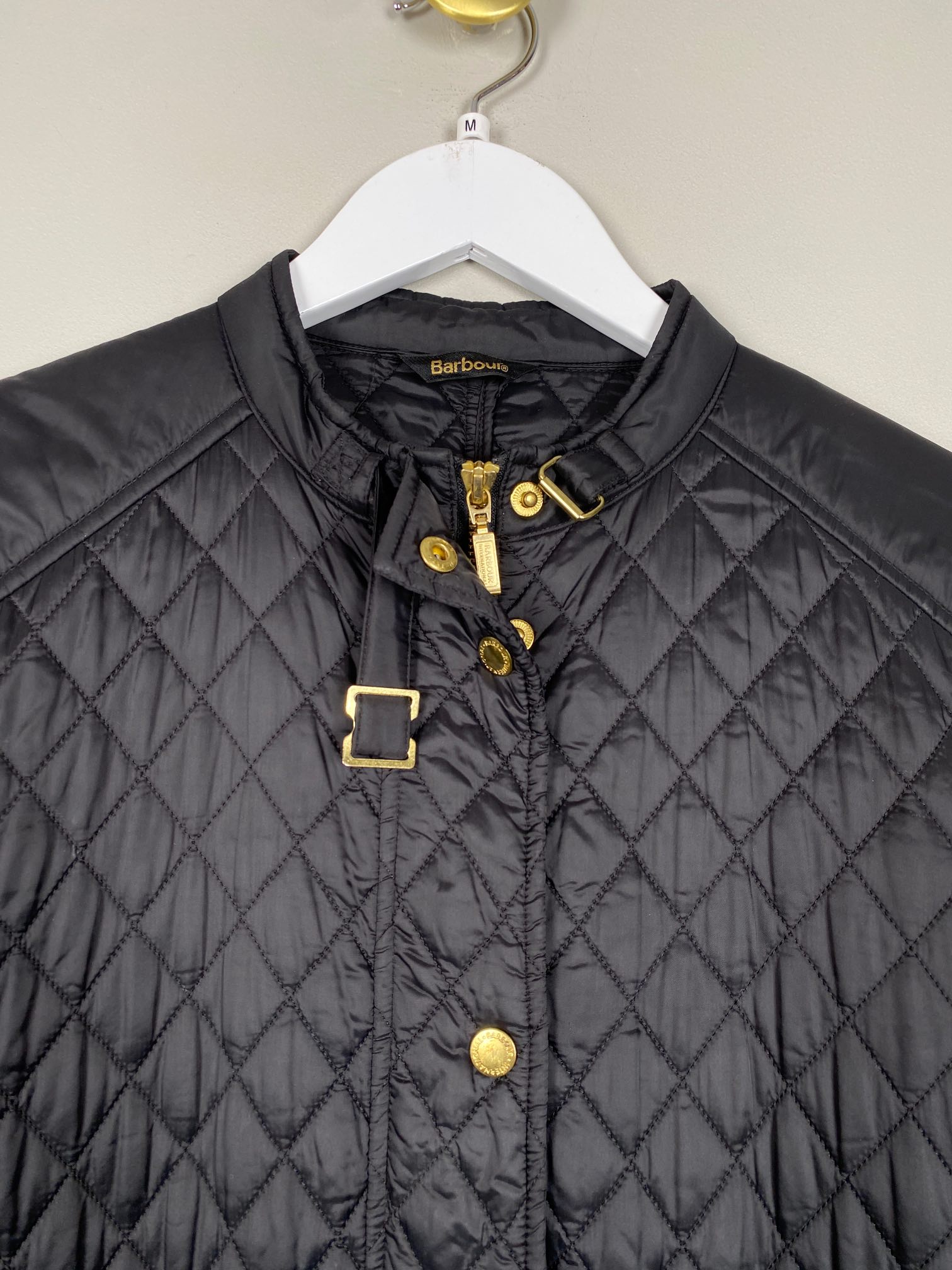 Barbour str. M <br/> sort quiltet jakke - Billede 2