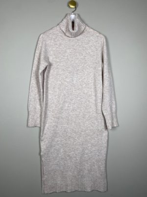 Noisy May str. M <br/> beige melange strik kjole