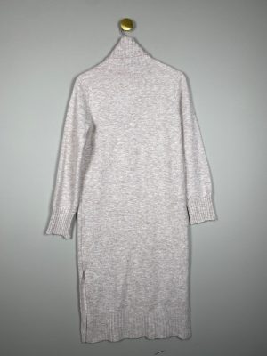 Noisy May str. M <br/> beige melange strik kjole