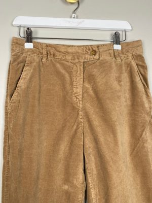 United Colors of Benetton str. S <br/> Sandfarvet stræk velour buks