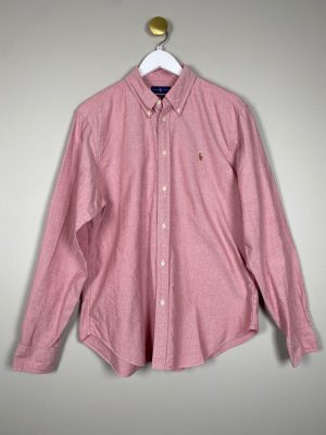 Ralph Lauren str. XL <br/b> lyserød skjorte