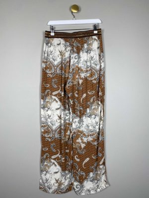 Luxzuz str. 40 <br/> mønstret let buks med vidde