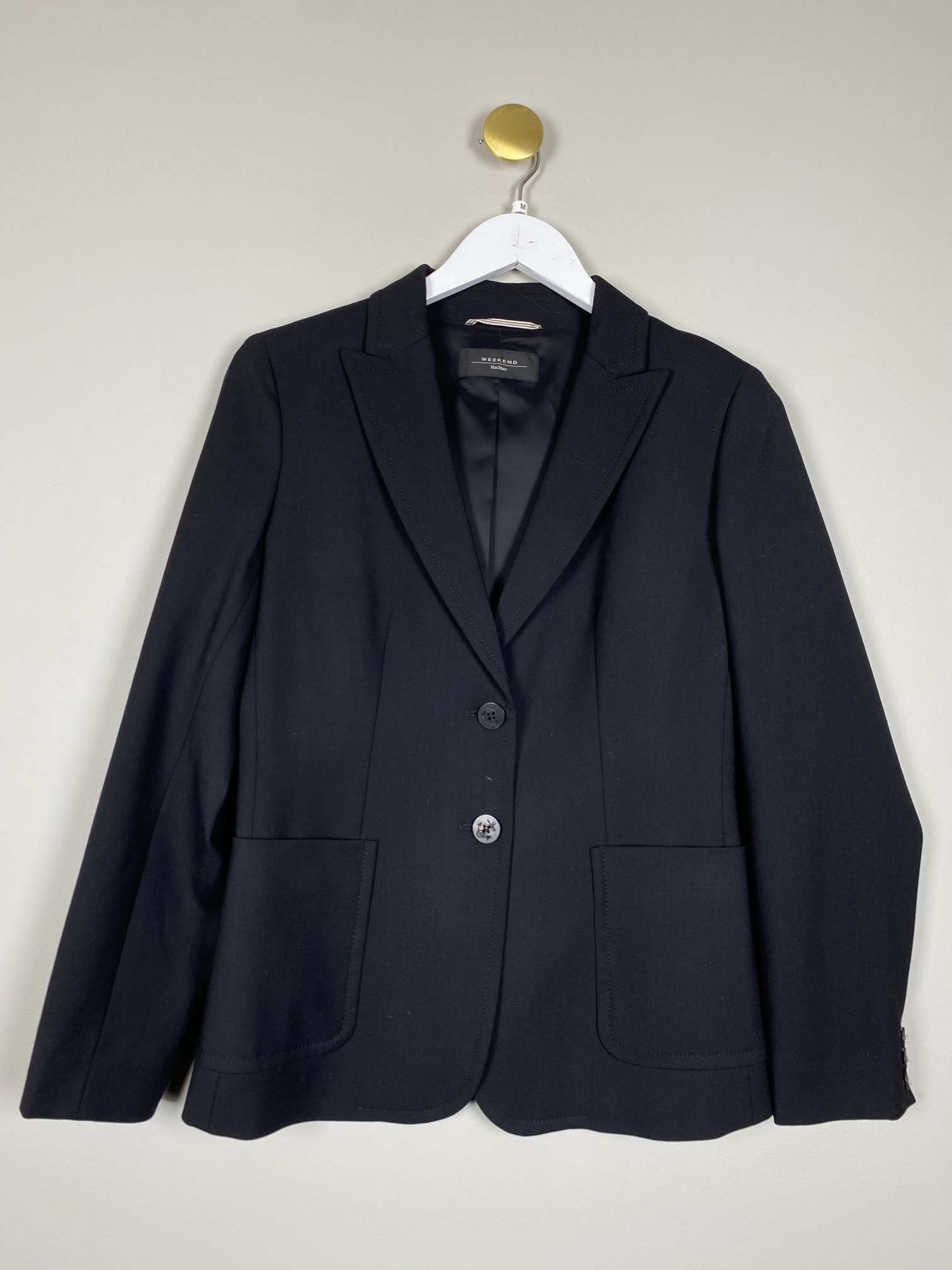 Weekend str. M <br/> sort blazer jakke