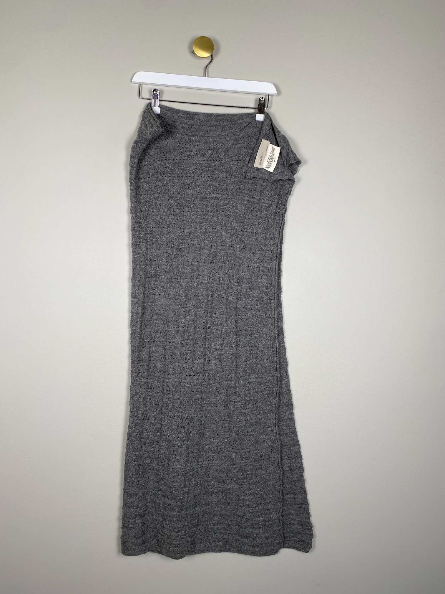 Aiayu <br/> gråbrun tørklæde vaffelvævet