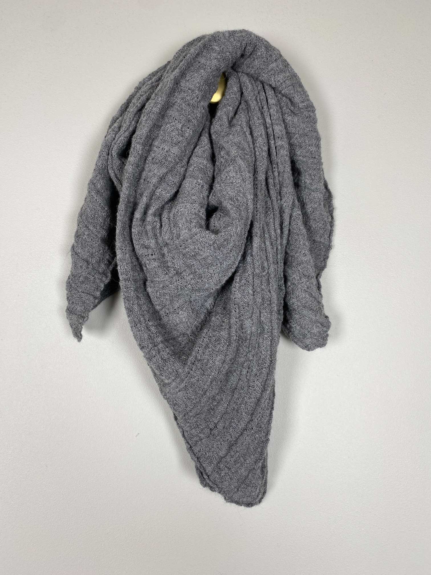 Aiayu <br/> gråbrun tørklæde vaffelvævet - Billede 2