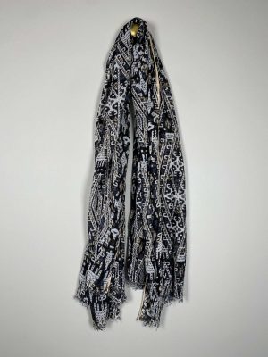 Mønstret tørklæde