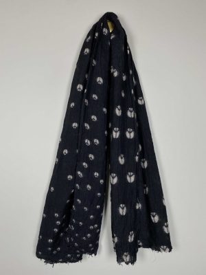 Beck Sondergaard <br/> sort mønstret tørklæde