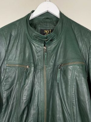 No. 1 by Ox str. 52 <br/> grøn læderjakke