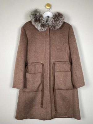 Betty Barclay str. 44 <br/b> jakke i uldblandning med pels