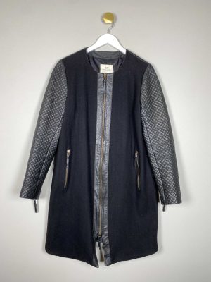 Day Birger et Mikkelsen str.42 <br/b> sort uldfrakke