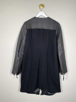 Day Birger et Mikkelsen str.42 <br/b> sort uldfrakke