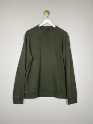 Hugo Boss str. L <br/> grøn sweatshirt