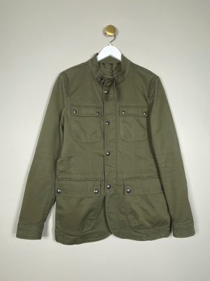 Belstaff str. 50 <br/> grøn jakke
