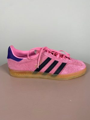Addidas str. 39,5 <br/> pink sneakers med lilla striber