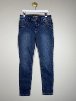 Mos Mosh str. 27 <br/> jeans med glimmerdetaljer