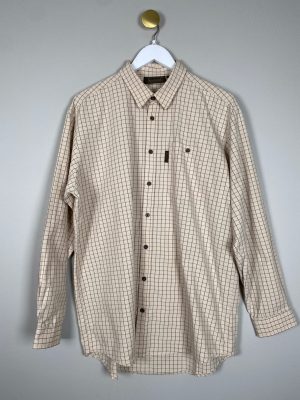 Seeland str. XL <br/>beige skjorte med tern