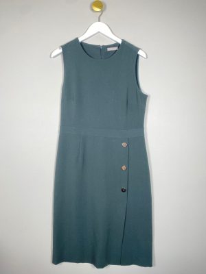 H&M str. 42 <br/> grøn kjole