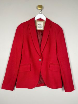 Mos Mosh str. 38 <br/> pink rød kort blazer