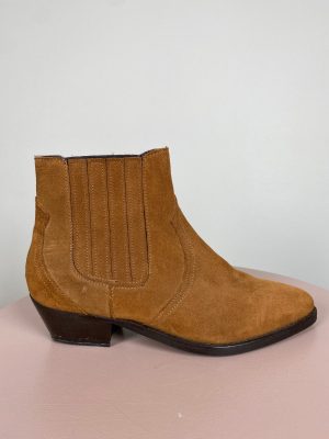 Shoe Design CPH str. 39 <br/> ankelstøvle, brunt ruskind