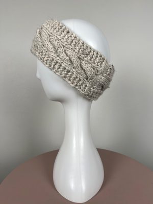 Sherpa str. S <br/> strikket pandebånd uld