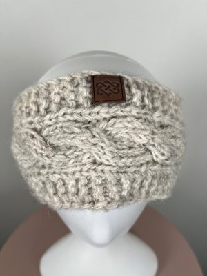 Sherpa str. S <br/> strikket pandebånd uld