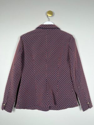 Baum und pferdgarten str. M <br/> blå bordeaux hvid blazer med guldknapper