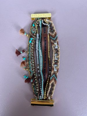 Hipanema armbånd flet og metal