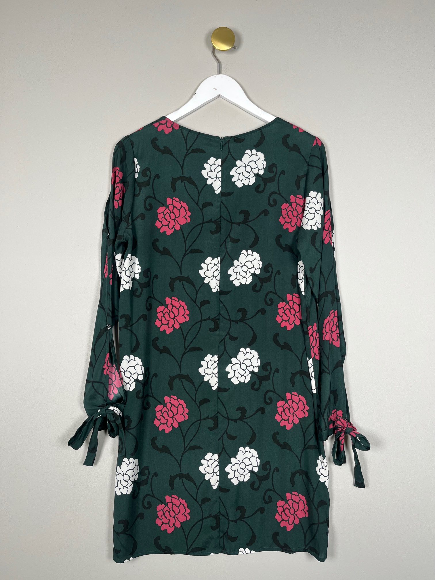 Pieszak str. 36 <br/> grøn kjole med blomster - Billede 3