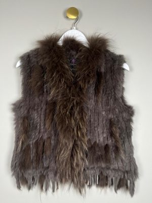 Furst pels vest 100% pels str. 38