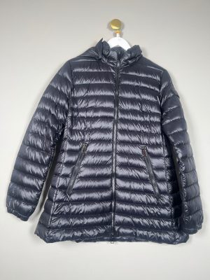 Moncler str. M/L <br/> lightweight down puffer jacket, sort