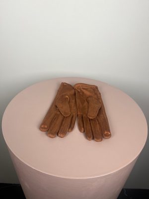 Imiteret skindhandske blød kvalitet str. 7 8 brun