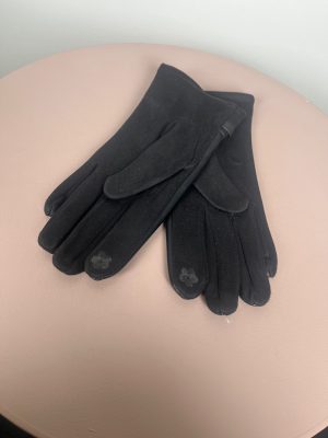 Imiteret skindhandske blød kvalitet str. 7 8 sort