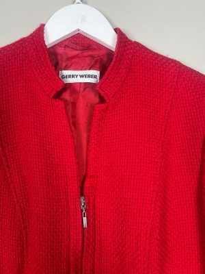 Gerry Weber str. 40 <br/> rød blazerjakke