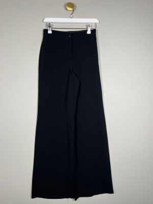 Chanel str. 34 <br/> sort bukser med brede ben