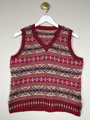 Hjemmestrik vest str. M