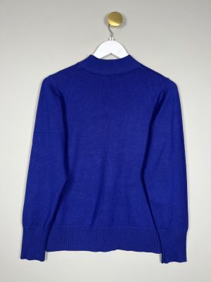 Micha str. M <br/> turtleneck strik kobolt bluse