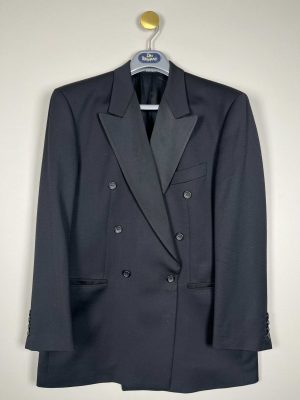 Yves Saint Laurent str. XL <br/> sort smocking sæt