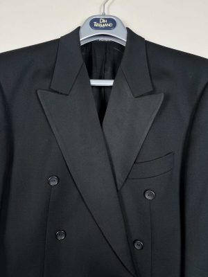 Yves Saint Laurent str. XL <br/> sort smocking sæt