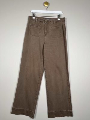 Mos Mosh str. 28 <br/> brune jeans med brede ben