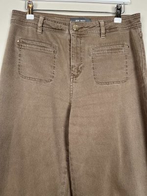 Mos Mosh str. 28 <br/> brune jeans med brede ben