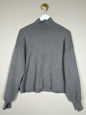 MSCH Copenhagen str. S/M <br/> grå strikbluse