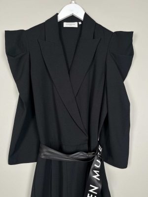 Copenhagen Muse str. S <br/> sort buksedragt med bælte