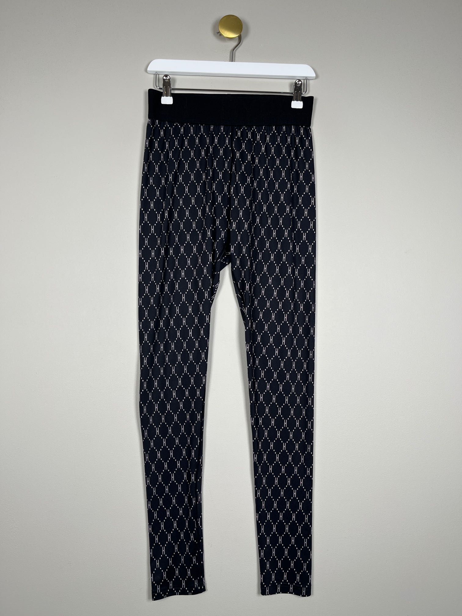 The Detail Hype str. M <br/> sorte leggings med mønster