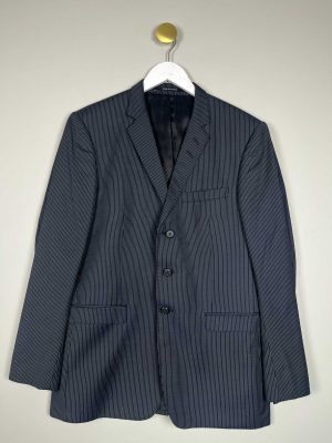Tiger of Sweden str. M <br/> sort nålestribet blazer jakke