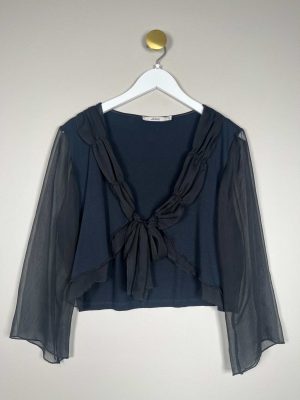 2Biz str. XL <br/> sort bolero / kort cardigan