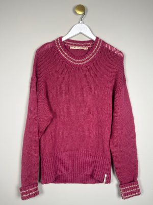 Rue de Femme str. S <br/> rosa stik med sølv bord