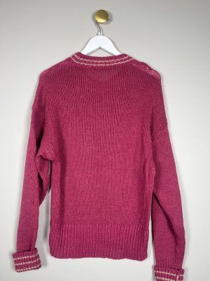 Rue de Femme str. S <br/> rosa stik med sølv bord