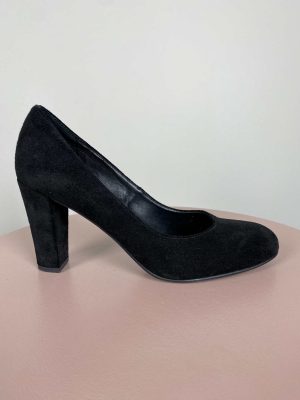 Bella Moda Shoes str. 40 <br/> sort velour stilet
